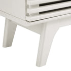Modway - Render 59 po Meuble TV, Blanc-Stratifié lisse à grain de bois