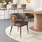 Zuo - Brew Chaise de salle à manger - Brun/Noyer-Dimensions: 20,5 po L x 21,3 po L x 28,0 po H