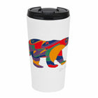 Oscardo - Tasse de voyage avec motif artistique autochtone Alpha Bear de Dawn Oman-Motif d’art autochtone authentique - Met en valeur des œuvres sous licence créées par des artistes des Premières Nations, Inuit et Métis de partout au Canada, célébrant la richesse des cultures autochtones et leur créativité
