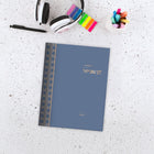 Cambridge - Agenda mensuel 2026-2027 Workstyle Classic - 11 po H x 9 po l - bleu - bilingue-Reliure à double spirale