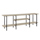 Manhattan Comfort - Console moderne Celine 70,86 po - Gris rustique-Parfait pour exposer des articles de décoration intérieure, des cadres, des bibelots et des trophées