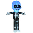 HOMCOM - Décoration de fantôme squelette gonflable d'Halloween de 9 - 8ft lumière intérieur extérieur - Noir et Blanc-Le design à la mode de la décoration fantôme squelette crée une atmosphère d'horreur 