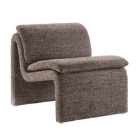 Modway - Lume Boucle Tapis Chaise d’accent sans accoudoir - Antique-Chaise pantoufle courbée