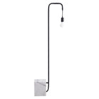 Zuo - Lampe sur pied Lancia - Noir-Dimensions: 4,7 po L x 19,7 po L x 59,1 po H
