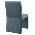 Modway - Emory Velours Performance Rembourré Fauteuil d’appoint de salle à manger - Cadet Blue-7