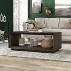 Hudson&Canal - Table basse rectangulaire  Evie 48 po de largeur - brun aulne-Nettoyer avec un chiffon doux et sec, sans produits chimiques agressifs ni produits de nettoyage abrasifs