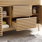 Modway - Render 48" Armoire de lavabo compatible avec un seul lavabo (non inclus) - Chêne-Tiroirs à extension complète