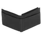 Club Rochelier - Portefeuille mince pliable pour homme avec carte d'identité amovible - Noir-2 pochettes pour billets