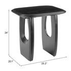 Zuo - Arasan Table d’appoint décorative - Noir-Dimensions: 20,1 po L x 25,2 po L x 24,0 po H