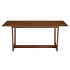 Modway - Solara Rectangle de 71 po Bois Table à manger, Noyer-7