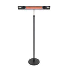 EnerG+ - 1500-Watt Floorstanding Infrared Electric Patio Heater with LED and Remote-Le chauffe-terrasse portatif monté sur poteau vous permet de diriger la chaleur exactement là où vous en avez besoin