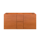 Modway - Scenic 48" Meuble de toilette de salle de bain compatible double lavabo (non inclus) - Noyer cerisier-Assemblée requise