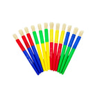 DBLG Import - Brosses Junior 12 mm, Paquet de 30-30 brosses en plastique de couleurs assorties par boîte