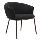 Zuo - Essen Chaise de salle à manger - Noir/Bronze-Assemblage requis