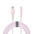 Basic Tech - Câble Lightning Tressé de 6 pi - Rose-Câble de charge rapide C89