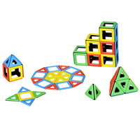 Polydron - Magnetic Polydron Class Set, 96 pièces-Créer des formes 2D et 3D