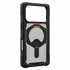UAG - Étui Robuste Plasma XTE MagSafe  pour iPhone 17 Pro - Noir/Orange Pop-Coins renforcés pour disperser l'impact