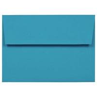 JAM Paper - Enveloppes d'invitation colorées A7 - 5 1/4 x 7 1/4 - bleu recyclé - Paquet de 100-Caractéristiques de l'enveloppe : Fermeture à rabat droit en gomme, finition papier lisse de haute qualité, 30 % recyclé