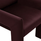 Modway - Daven Cuir végane Fauteuil à manger in Mûrier-8