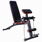 Soozier - Banc De Musculation Pliable Et Réglable - Banc D'entraînement Pour Développé Couché Et Abdos Avec Haltères-Banc avec réglage à 7 niveaux pour varier l’intensité de l’entraînement  