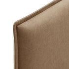 Modway - Camille Mélange de lin rembourré Tête de lit Queen size - Amande-Assemblée requise