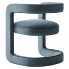 Modway - Winslow Tonneau Performance Velvet Chaise à manger - Cadet Blue-8