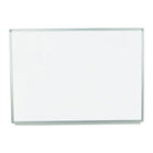 Luxor - Tableau blanc magnétique à montage mural, 48 po x 36 po, (WB4836W)-Tableau blanc magnétique en acier peint, encadré d'un cadre en aluminium au fini chromé