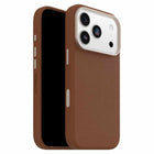 OtterBox - Étui Symmetry Cactus Leather MagSafe avec Contrôle de la Caméra pour iPhone 17 Pro - Selle Dessert Brun-Drop+ | 3 fois plus de chutes que la norme militaire (MIL-STD-810G 516.6)