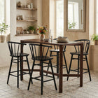 Zuo - Stenger Tabouret de bar - Noir - Ensemble de 2-Dimensions: 18,3 po L x 19,9 po L x 43,1 po H