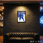 Matthew Knies Toronto Maple Leafs - Toile encadree - 22" x 31"-Dimensions finales: 22.5x31.5