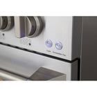 Kucht - 48 po Série KNG Cuisinière Pro Style au gaz naturel - Acier inoxydable-Grilles de cuisson robustes en fonte résistantes à la chaleur intense permettant de déplacer les ustensiles d’un brûleur à l’autre sans les soulever