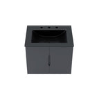 Modway - Vitality 24" Vanette de salle de bain - Gris Noir-Portes à fermeture douce