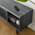 Modway - Kurtis 47 po Meuble TV, Fusain-Trous de gestion des câbles