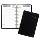 AT-A-GLANCE - Carnet de rendez-vous scolaire de bureau quotidien 2026-2027 - 8 po H x 4 7/8 po l - Couleurs assorties - bilingue-Reliure à double spirale résistante aux accrocs et qui repose à plat pour une utilisation facile