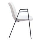 Zuo - Desi Chaise de salle à manger - Blanc - Ensemble de 2-Garantie limitée de 3 ans