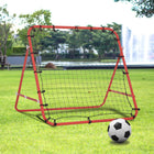 Homcom - Filet De Rebond Pour Entraînement Au Football Cible De Renvoi - Rouge-Filet en PE résistant aux intempéries avec 20 cordons élastiques pour une meilleure résilience  