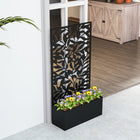 Outsunny - Jardin surélevé avec treillis - noir-Peut être fixé au mur ou utilisé de façon autonome 