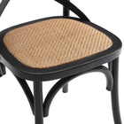 Modway - Gear Fauteuil d’appoint de salle à manger Ensemble de 4 - Noir-10