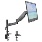 ShoppingAll - Support de moniteur LCD entièrement réglable à ressort à gaz, Noir-Peut accueillir un écran 15"-32" avec des trous de montage VESA 75mm x75mm ou 100mm x 100mm, supporte un poids jusqu'à 17,6lb/8kg sur chaque bras.