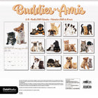 DateWorks - 2026 Calendrier Mural 16 Mois - 12 po x 12 po - Amis - Bilingue -13 images de haute qualité imprimées sur du papier Premium