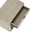 Manhattan Comfort - Table de nuit moderne Evelyn 32" à 1 tiroir - Naturel-Conception de base de balai à plateforme surélevée permettant un nettoyage facile