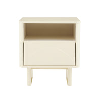 Manhattan Comfort - Table de nuit moderne Ella 19,7" - Crème-Table de nuit moderne pour chambre et salon