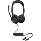Jabra - Casque stéréo filaire USB-C/A et Bluetooth Evolve2 50 - Teams-Connectivité rapide plug-and-play et double connectivité