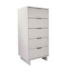 Manhattan Comfort - Granville commode moderne haute étroite et standard - blanc - ensemble de 2-Base de balai moderne ouverte avec pieds latéraux, ajoutant un design de mode sans couture et une durabilité
