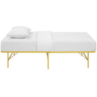 Modway - Horizon Acier inoxydable Cadre de lit simple, Jaune-Cadre en acier inoxydable robuste