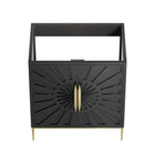 Modway - Awaken 30" Armoire à coiffeuse de salle de bain - Noir-Construction en bois massif et MDF