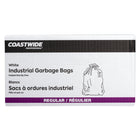 Coastwide Professional - Sacs à ordures - tout usage - 22 po l x 24 po L - blanc - Paquet de 500-Pliés individuellement pour une distribution facile