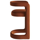 Modway - Winslow Performance Velvet Tabouret de comptoir - Rouille-Rembourrage en mousse dense