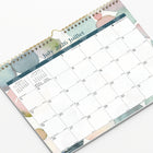 Blueline - Calendrier Mural Scolaire Mensuel 12 Mois  D’Août À Juillet – 15 po H x 12 po l - Motif Splash – Bilingue-Reliure à double spirale dorée avec œillet pour suspension