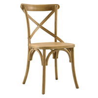 Modway - Gear Fauteuil d’appoint de salle à manger - Naturel-Fauteuil d’accompagnement Modern Farmhouse